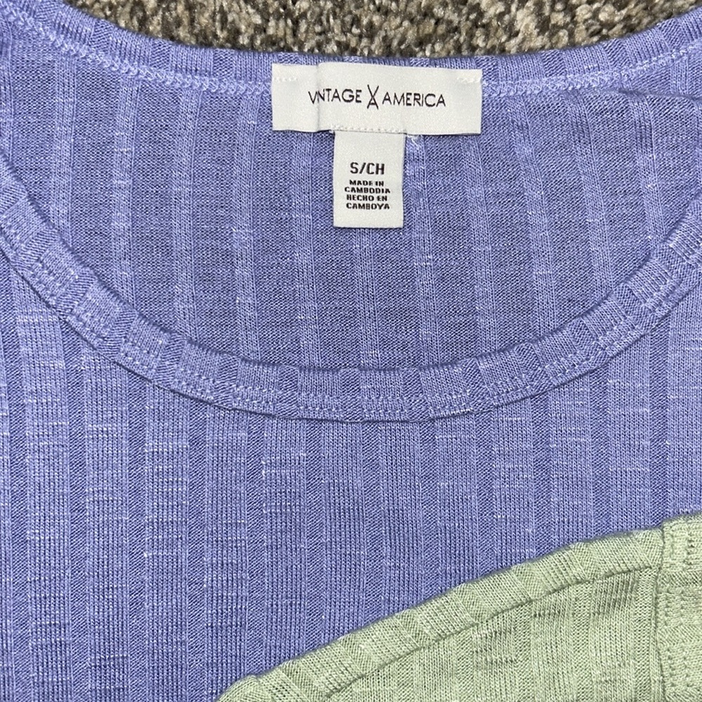 Vintage America ribbed tees - Picture 3 of 4